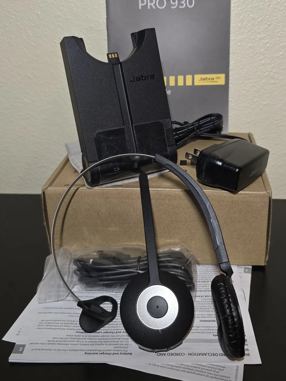 Jabra Pro 930 UC Mono Wireless Headset for Softphone (USB Only)